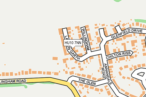 HU10 7NN map - OS OpenMap – Local (Ordnance Survey) HU10 7NN map - OS OpenMap – Local (Ordnance Survey)