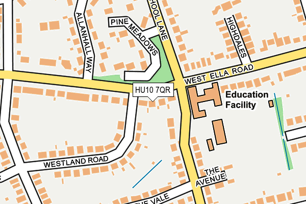 HU10 7QR map - OS OpenMap – Local (Ordnance Survey)