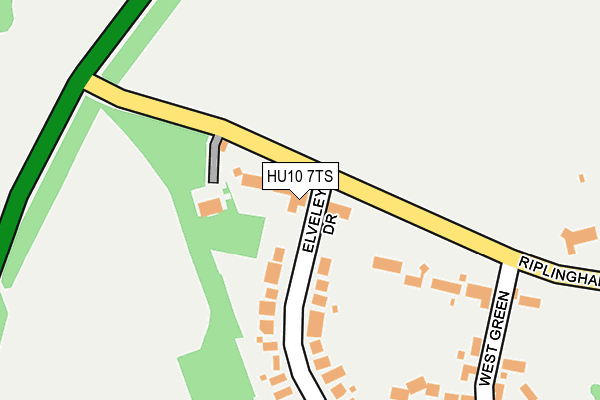 HU10 7TS map - OS OpenMap – Local (Ordnance Survey)