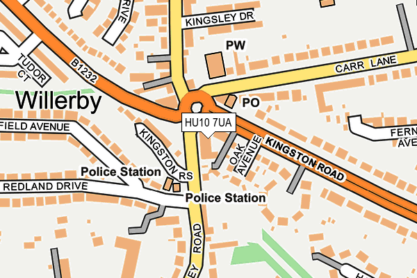 HU10 7UA map - OS OpenMap – Local (Ordnance Survey) HU10 7UA map - OS OpenMap – Local (Ordnance Survey)