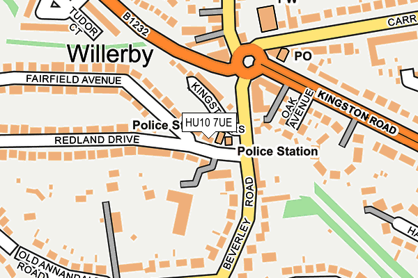 HU10 7UE map - OS OpenMap – Local (Ordnance Survey) HU10 7UE map - OS OpenMap – Local (Ordnance Survey)