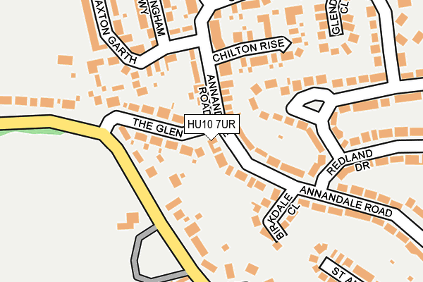 HU10 7UR map - OS OpenMap – Local (Ordnance Survey) HU10 7UR map - OS OpenMap – Local (Ordnance Survey)