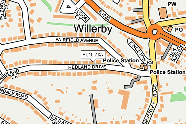 HU10 7XA map - OS OpenMap – Local (Ordnance Survey) HU10 7XA map - OS OpenMap – Local (Ordnance Survey)
