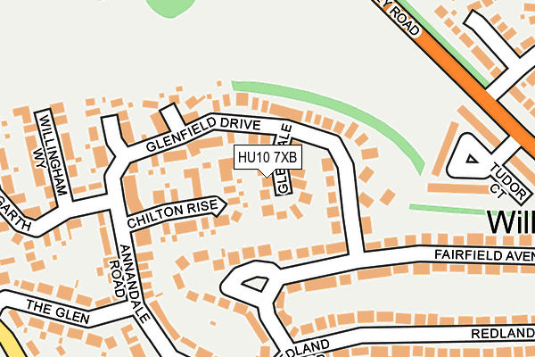 HU10 7XB map - OS OpenMap – Local (Ordnance Survey) HU10 7XB map - OS OpenMap – Local (Ordnance Survey)
