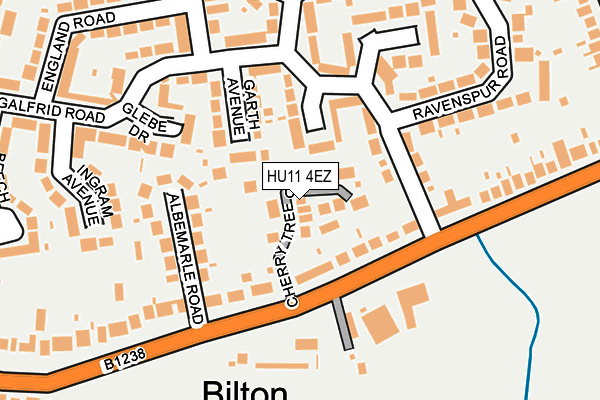 HU11 4EZ map - OS OpenMap – Local (Ordnance Survey)