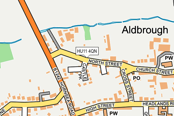 HU11 4QN map - OS OpenMap – Local (Ordnance Survey)