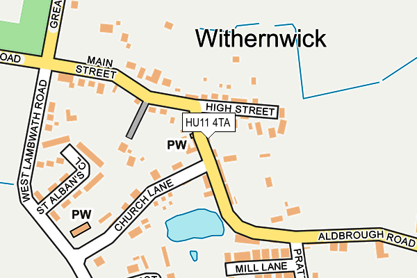 HU11 4TA map - OS OpenMap – Local (Ordnance Survey) HU11 4TA map - OS OpenMap – Local (Ordnance Survey)