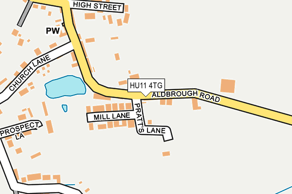 HU11 4TG map - OS OpenMap – Local (Ordnance Survey) HU11 4TG map - OS OpenMap – Local (Ordnance Survey)