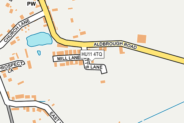 HU11 4TQ map - OS OpenMap – Local (Ordnance Survey)