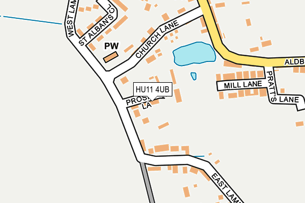 HU11 4UB map - OS OpenMap – Local (Ordnance Survey) HU11 4UB map - OS OpenMap – Local (Ordnance Survey)