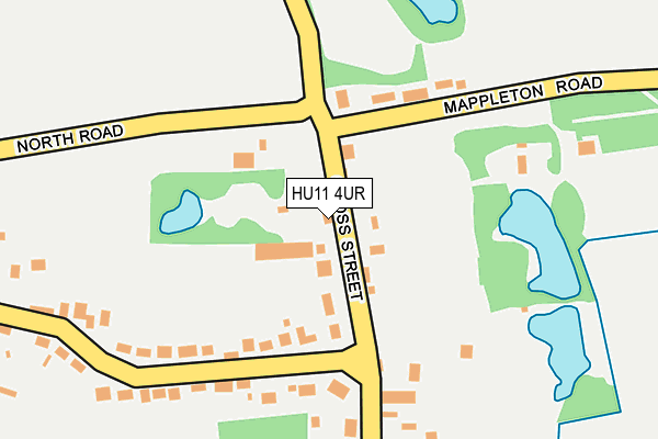 HU11 4UR map - OS OpenMap – Local (Ordnance Survey) HU11 4UR map - OS OpenMap – Local (Ordnance Survey)