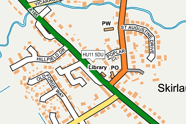 HU11 5DU map - OS OpenMap – Local (Ordnance Survey) HU11 5DU map - OS OpenMap – Local (Ordnance Survey)