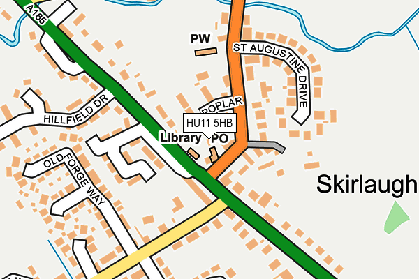 HU11 5HB map - OS OpenMap – Local (Ordnance Survey) HU11 5HB map - OS OpenMap – Local (Ordnance Survey)