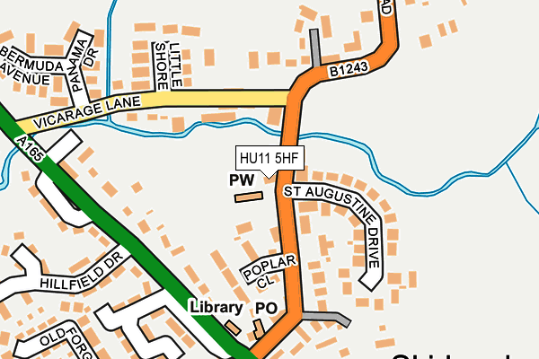 HU11 5HF map - OS OpenMap – Local (Ordnance Survey) HU11 5HF map - OS OpenMap – Local (Ordnance Survey)