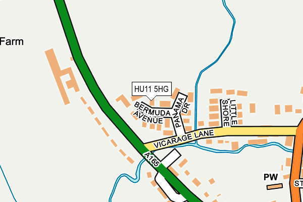 HU11 5HG map - OS OpenMap – Local (Ordnance Survey)