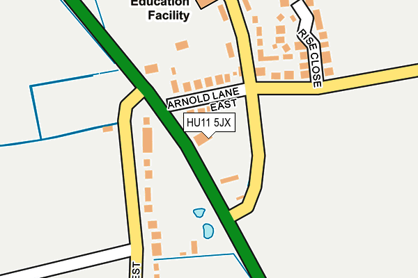 HU11 5JX map - OS OpenMap – Local (Ordnance Survey) HU11 5JX map - OS OpenMap – Local (Ordnance Survey)