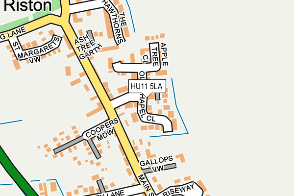 HU11 5LA map - OS OpenMap – Local (Ordnance Survey) HU11 5LA map - OS OpenMap – Local (Ordnance Survey)