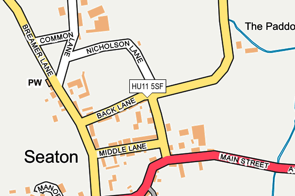 HU11 5SF map - OS OpenMap – Local (Ordnance Survey) HU11 5SF map - OS OpenMap – Local (Ordnance Survey)