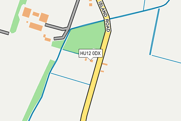 HU12 0DX map - OS OpenMap – Local (Ordnance Survey) HU12 0DX map - OS OpenMap – Local (Ordnance Survey)