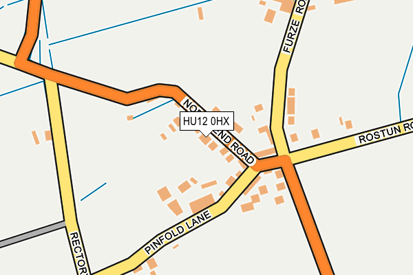 HU12 0HX map - OS OpenMap – Local (Ordnance Survey) HU12 0HX map - OS OpenMap – Local (Ordnance Survey)