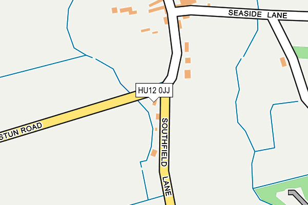 HU12 0JJ map - OS OpenMap – Local (Ordnance Survey) HU12 0JJ map - OS OpenMap – Local (Ordnance Survey)
