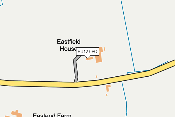 HU12 0PQ map - OS OpenMap – Local (Ordnance Survey) HU12 0PQ map - OS OpenMap – Local (Ordnance Survey)