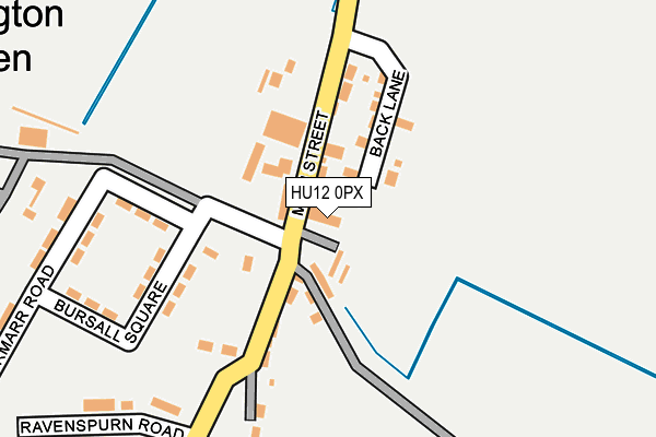 HU12 0PX map - OS OpenMap – Local (Ordnance Survey)