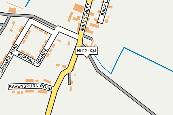 HU12 0QJ map - OS OpenMap – Local (Ordnance Survey) HU12 0QJ map - OS OpenMap – Local (Ordnance Survey)