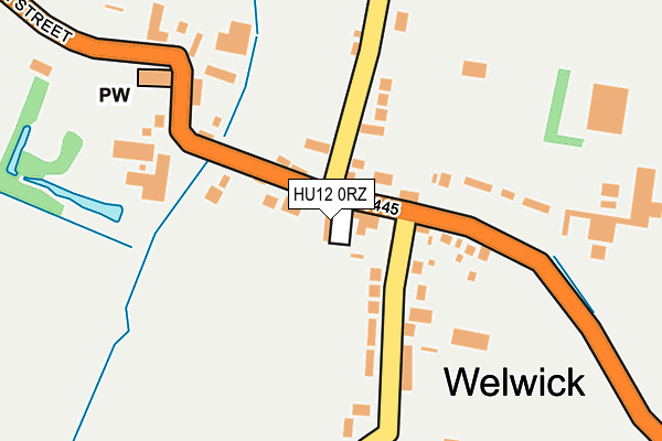 HU12 0RZ map - OS OpenMap – Local (Ordnance Survey) HU12 0RZ map - OS OpenMap – Local (Ordnance Survey)
