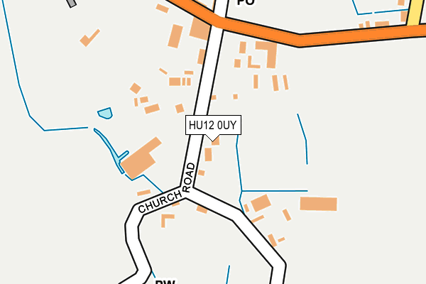 HU12 0UY map - OS OpenMap – Local (Ordnance Survey) HU12 0UY map - OS OpenMap – Local (Ordnance Survey)