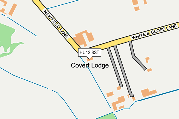 HU12 8ST map - OS OpenMap – Local (Ordnance Survey)