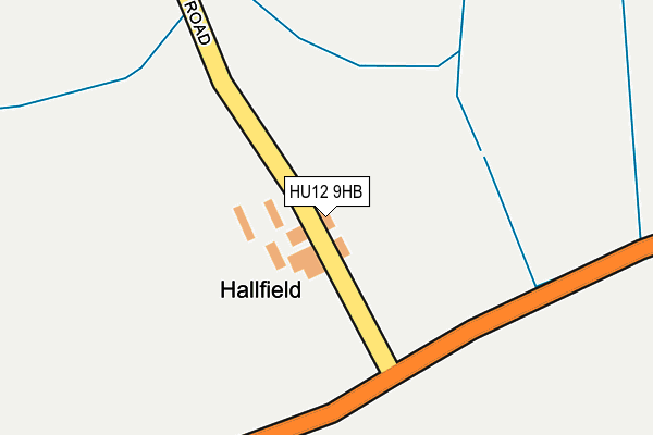 HU12 9HB map - OS OpenMap – Local (Ordnance Survey) HU12 9HB map - OS OpenMap – Local (Ordnance Survey)
