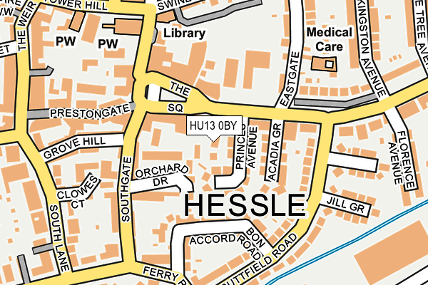 HU13 0BY map - OS OpenMap – Local (Ordnance Survey) HU13 0BY map - OS OpenMap – Local (Ordnance Survey)