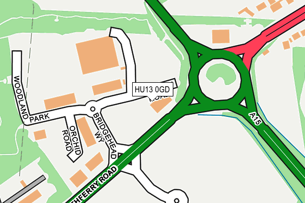 HU13 0GD map - OS OpenMap – Local (Ordnance Survey) HU13 0GD map - OS OpenMap – Local (Ordnance Survey)