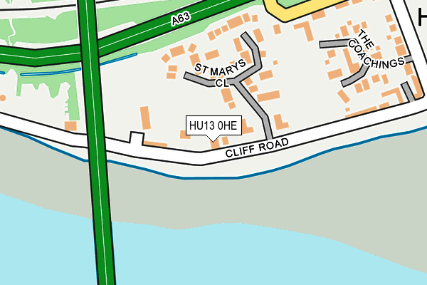 HU13 0HE map - OS OpenMap – Local (Ordnance Survey) HU13 0HE map - OS OpenMap – Local (Ordnance Survey)