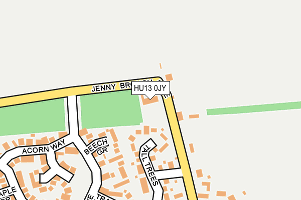 HU13 0JY map - OS OpenMap – Local (Ordnance Survey) HU13 0JY map - OS OpenMap – Local (Ordnance Survey)