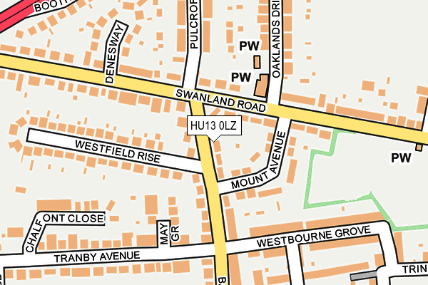 HU13 0LZ map - OS OpenMap – Local (Ordnance Survey) HU13 0LZ map - OS OpenMap – Local (Ordnance Survey)