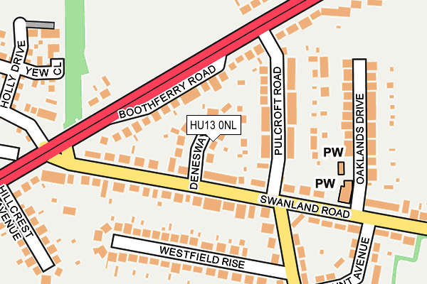 HU13 0NL map - OS OpenMap – Local (Ordnance Survey) HU13 0NL map - OS OpenMap – Local (Ordnance Survey)