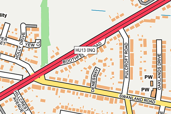 HU13 0NQ map - OS OpenMap – Local (Ordnance Survey) HU13 0NQ map - OS OpenMap – Local (Ordnance Survey)