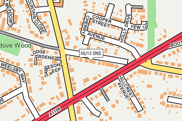 HU13 0NS map - OS OpenMap – Local (Ordnance Survey) HU13 0NS map - OS OpenMap – Local (Ordnance Survey)