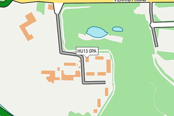 HU13 0PA map - OS OpenMap – Local (Ordnance Survey) HU13 0PA map - OS OpenMap – Local (Ordnance Survey)