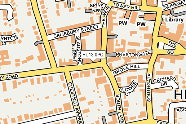 HU13 0PQ map - OS OpenMap – Local (Ordnance Survey) HU13 0PQ map - OS OpenMap – Local (Ordnance Survey)