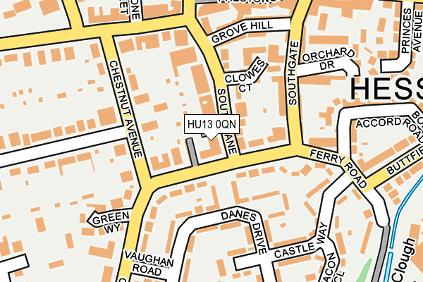 HU13 0QN map - OS OpenMap – Local (Ordnance Survey) HU13 0QN map - OS OpenMap – Local (Ordnance Survey)
