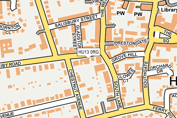 HU13 0RG map - OS OpenMap – Local (Ordnance Survey) HU13 0RG map - OS OpenMap – Local (Ordnance Survey)