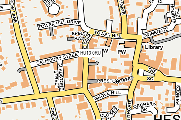 HU13 0RU map - OS OpenMap – Local (Ordnance Survey) HU13 0RU map - OS OpenMap – Local (Ordnance Survey)