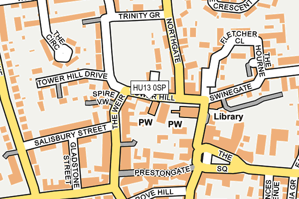 HU13 0SP map - OS OpenMap – Local (Ordnance Survey) HU13 0SP map - OS OpenMap – Local (Ordnance Survey)
