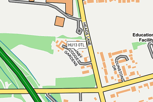 HU13 0TL map - OS OpenMap – Local (Ordnance Survey) HU13 0TL map - OS OpenMap – Local (Ordnance Survey)