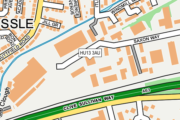 HU13 3AU map - OS OpenMap – Local (Ordnance Survey) HU13 3AU map - OS OpenMap – Local (Ordnance Survey)