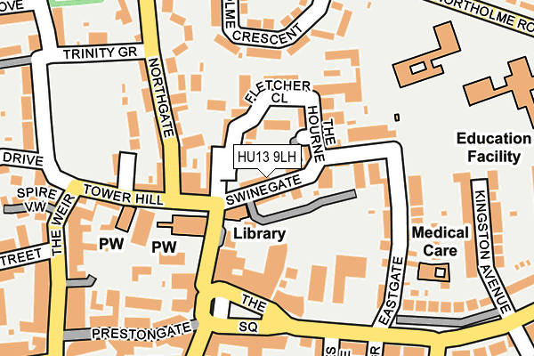 HU13 9LH map - OS OpenMap – Local (Ordnance Survey) HU13 9LH map - OS OpenMap – Local (Ordnance Survey)