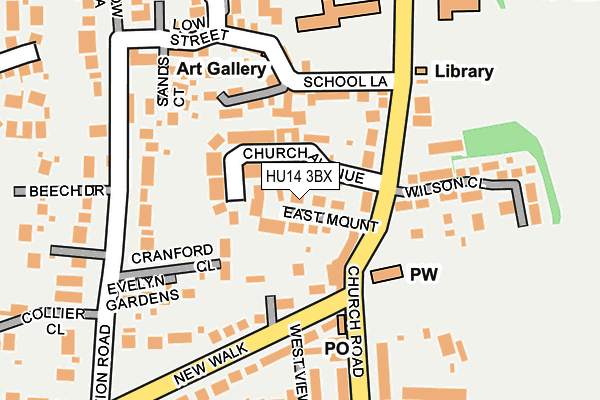 HU14 3BX map - OS OpenMap – Local (Ordnance Survey) HU14 3BX map - OS OpenMap – Local (Ordnance Survey)